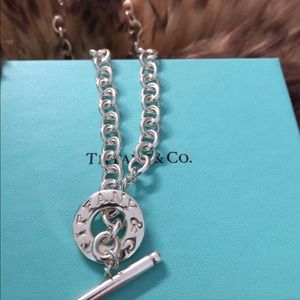 Tiffany & CO sterling silver toggle necklace